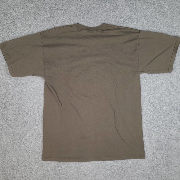 Bubba Gump Shrimp Co T-Shirt Mens Large Brown Olive Graphic Tee Chicago - Picture 7 of 12